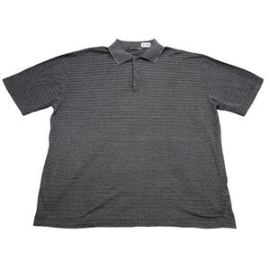 Hart Schaffner Marx Shirt Mens L Gray Polo Casual Italy Athletic